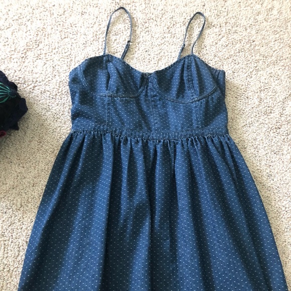 Free people denim corset dress - Picture 1 of 2